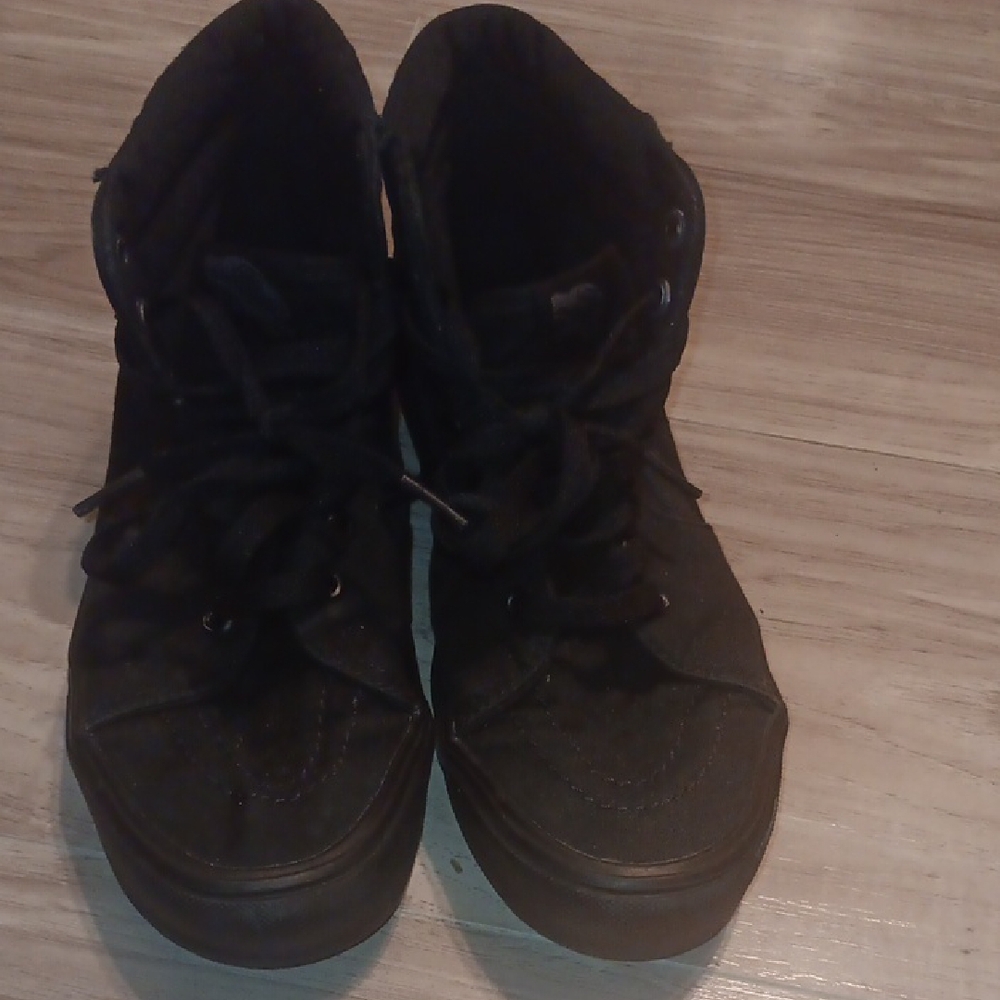 Women's Black High-Top Sneakers